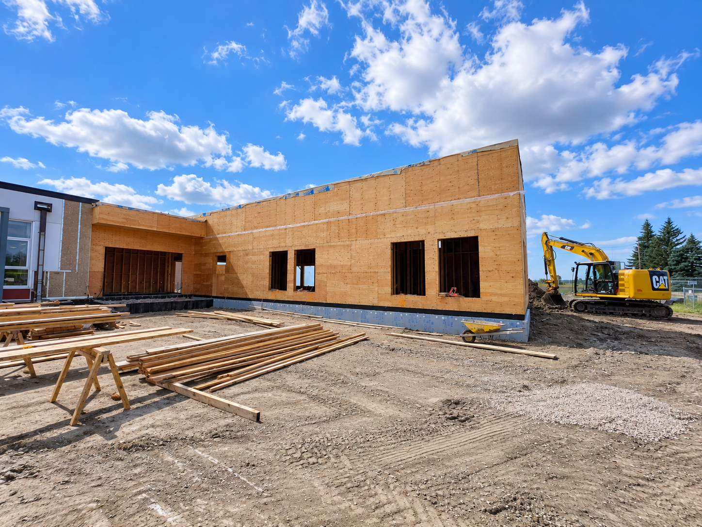 Southport Daycare Expansion under construction in Southport, Manitoba
